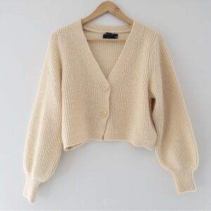 ASOS Design Butter Yellow V-Neck Cardigan